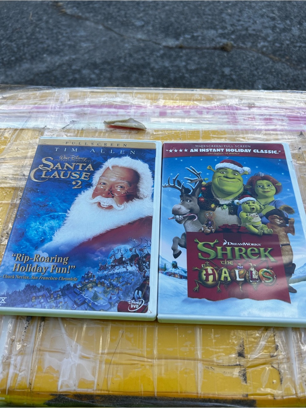 Santa Clause 2 & Shrek the Halls Holiday DVD Duo - Blue Covers